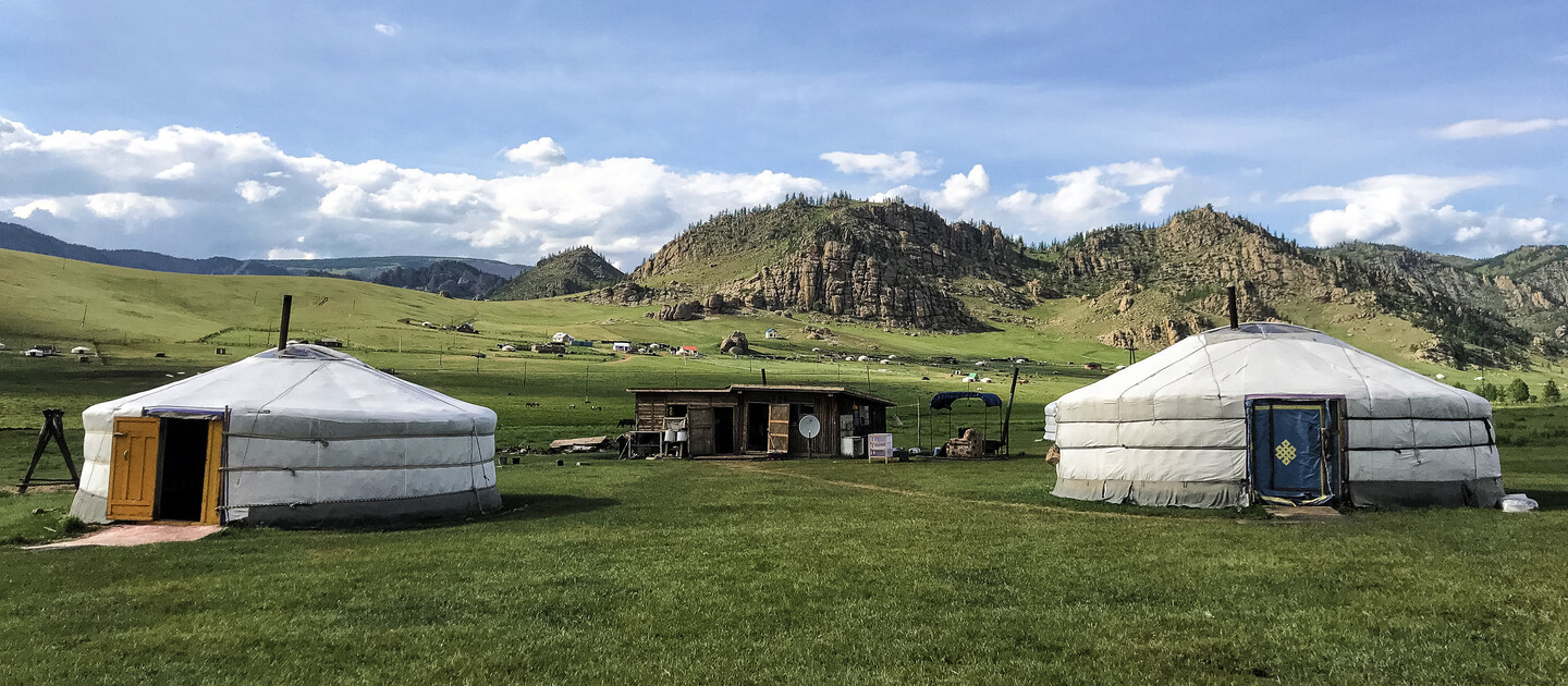 Mongolei, Übernachtung in einer mognolischen Jurte